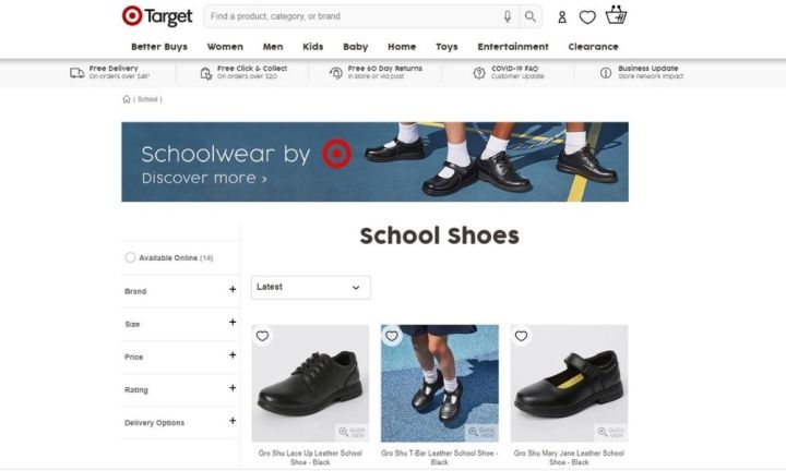 Kmart hot sale school shoes