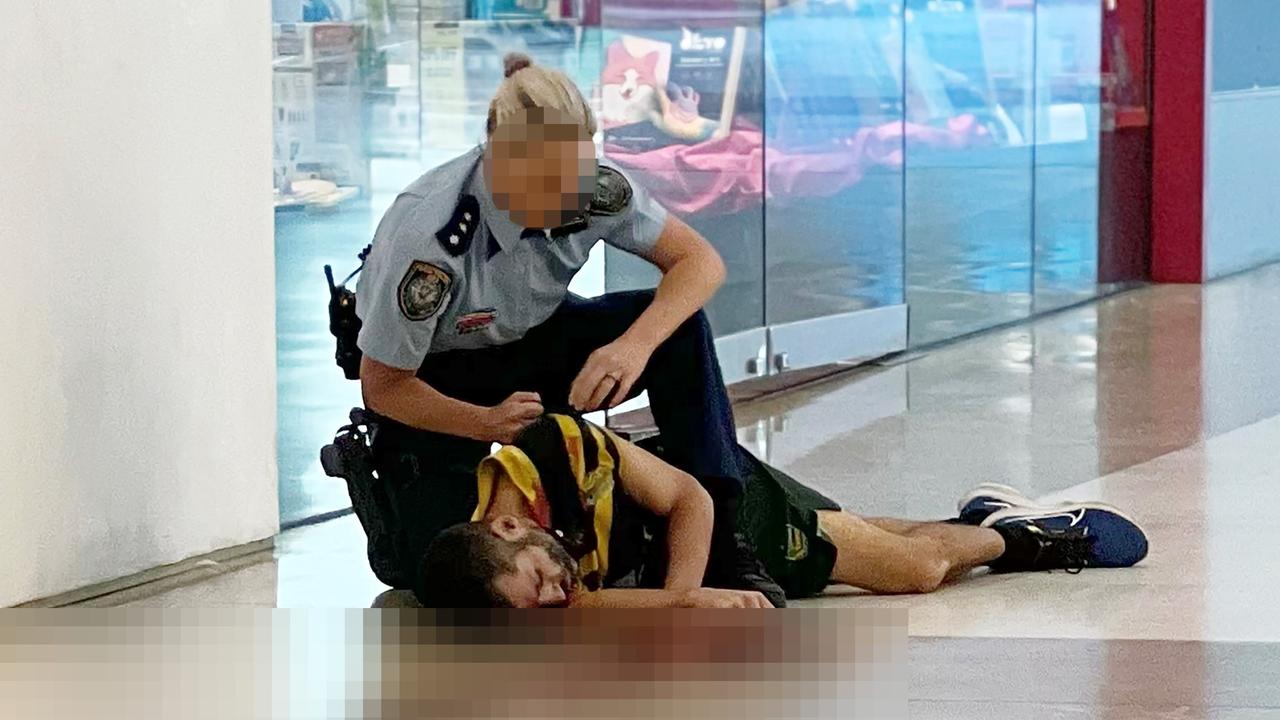 The inspector attached to the eastern suburbs police command was near the busy shopping centre as the terrifying rampage unfolded. Picture: Matrix.