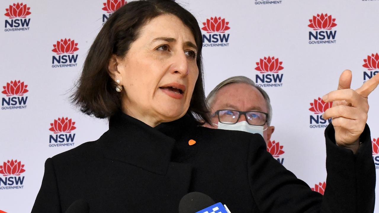 NSW Premier Gladys Berejiklian at her daily press conference.