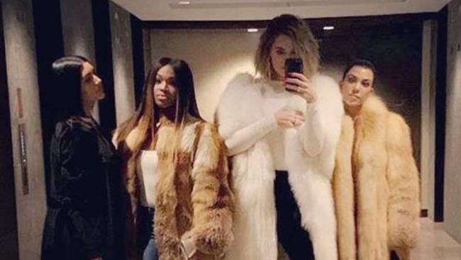 The Kardashian sisters and friend. Picture: Instagram