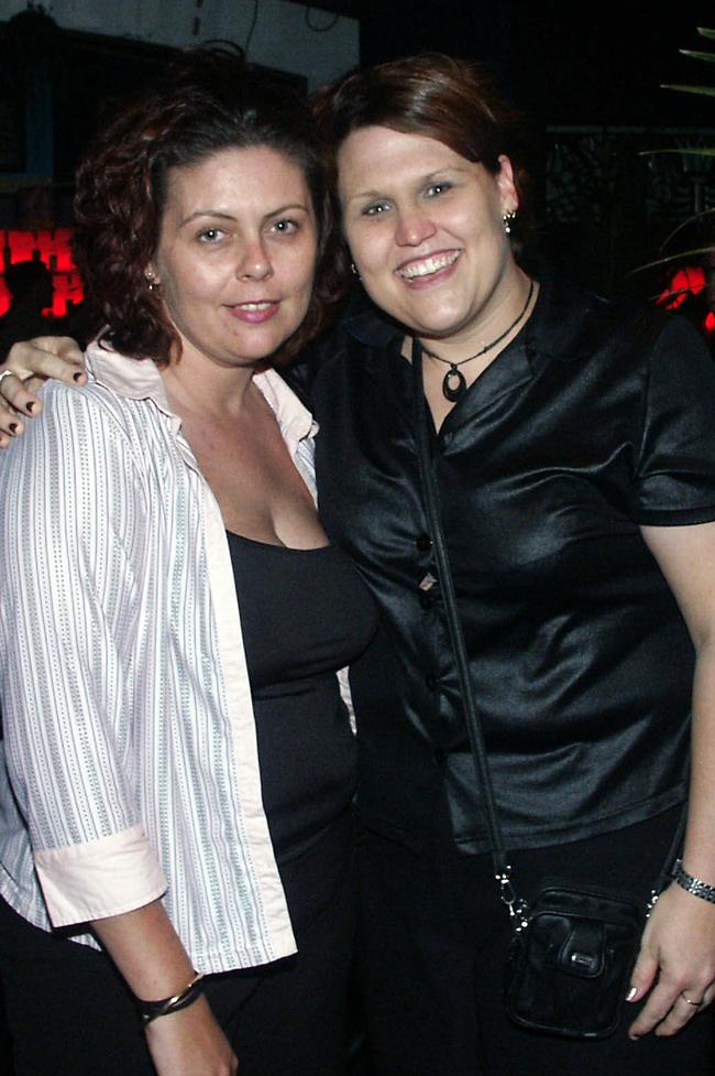 Kerry Morgan, Cheryl Middleton. NQ Socials -/Doors /Nightclub /Beach /Party in /Mackay. PicDaryl/Wright 10 Oct 2004