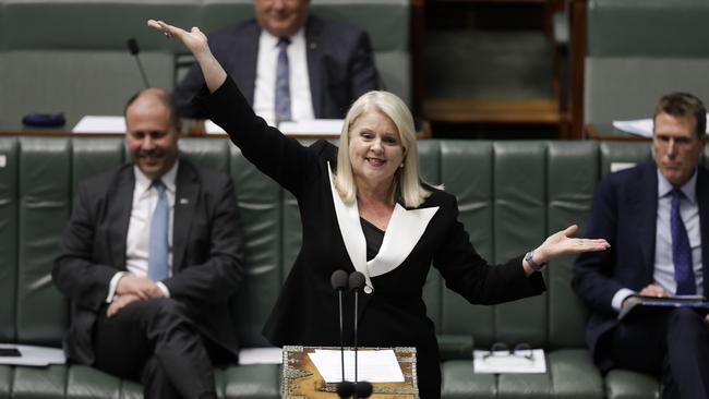 Minister for Industry, Science and Technology Karen Andrews during Question Time. Picture: Sean Davey.