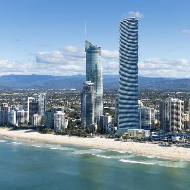 Plans for the Gold Coast tallest building, Spirit, released by developers Forise Holdings.