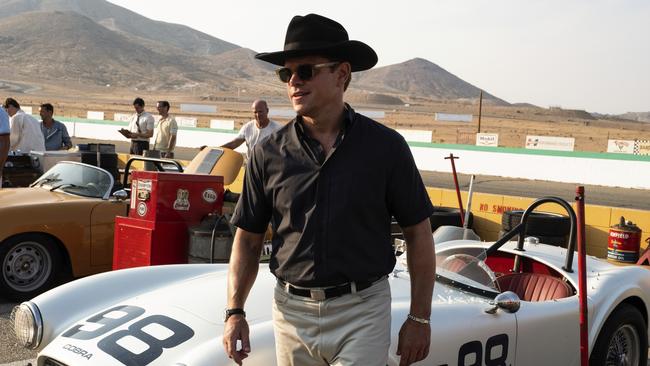 Matt Damon in Ford v Ferrari.