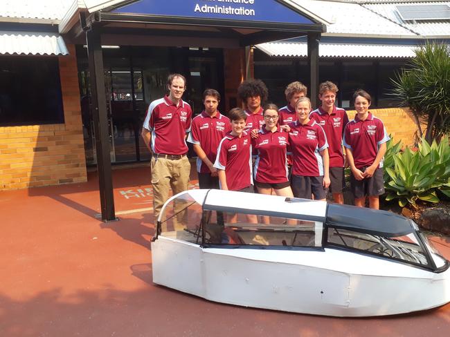 Kingscliff State High School students ready to travel to Maryborough for the 24 hour Tech Challenge race.