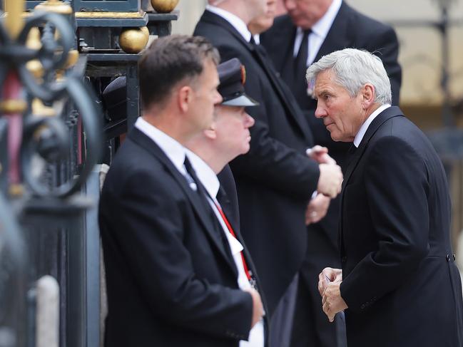 Michael Middleton, the father of Kate Middleton, arrives at Westminster Abbey. Picture: Chris Jackson/Getty Images