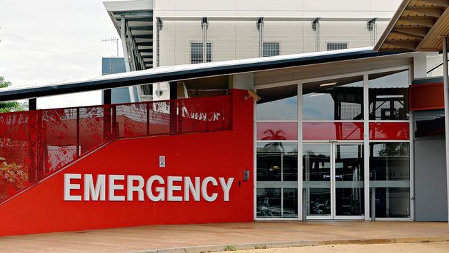 The emergency department entrance at Royal Darwin Hospital (RDH).