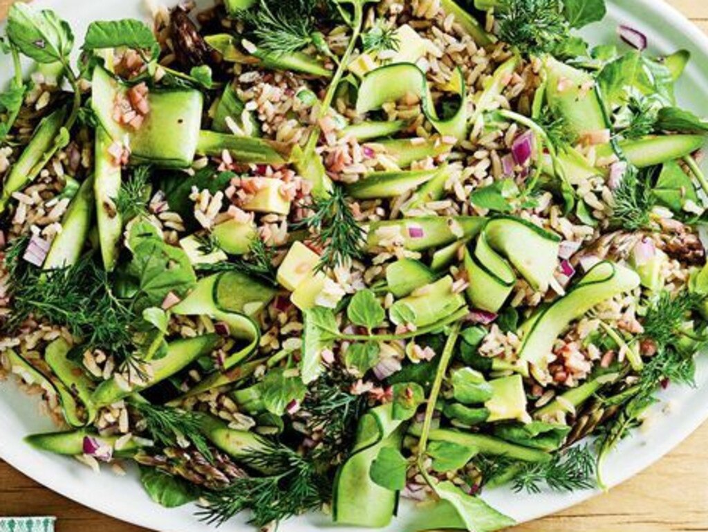 Rice, chia and watercress salad.