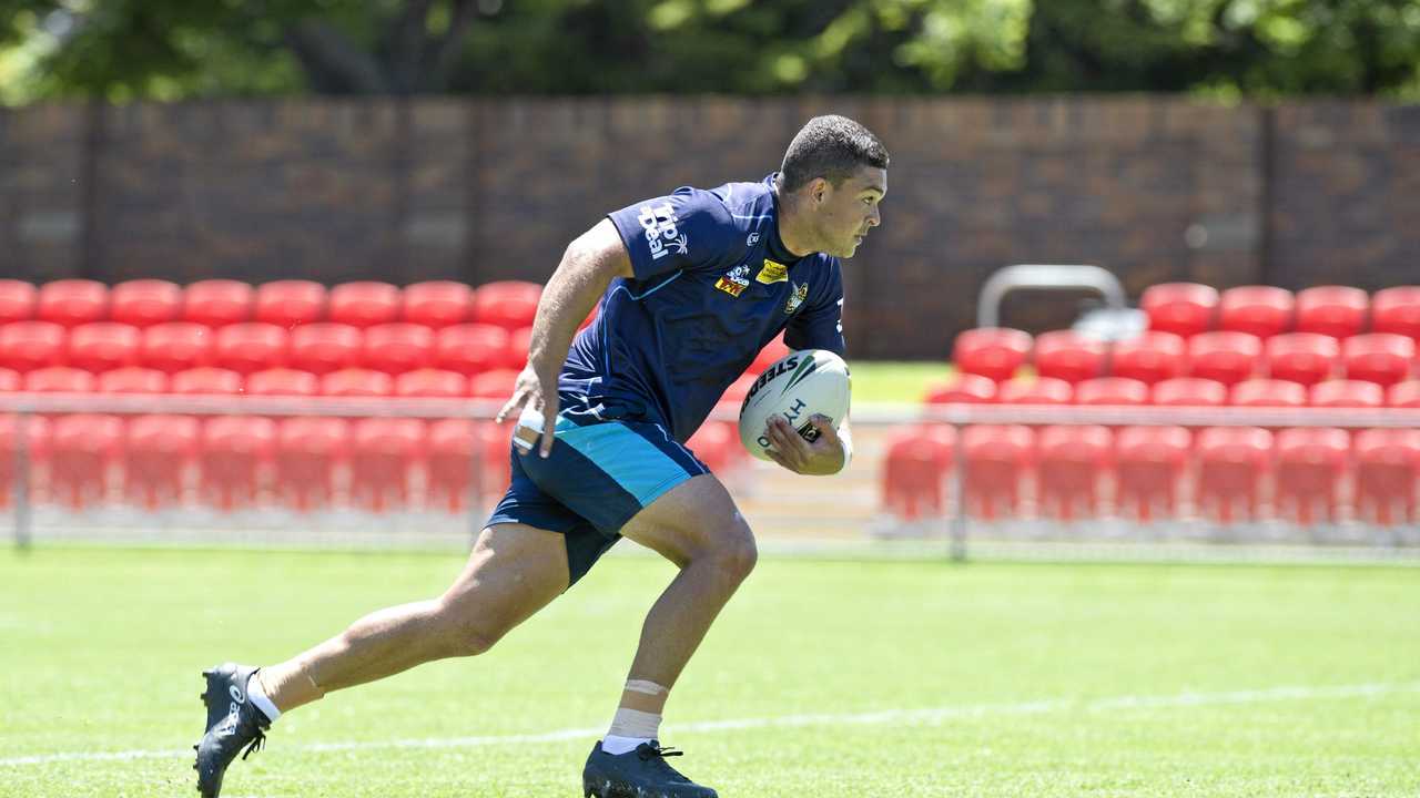 RETURNING HALF: Gold Coast Titans player Ashley Taylor is looking forward to tomorrow's match against the St George Illawarra Dragons. Picture: Kevin Farmer