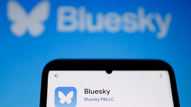 Social media platform Bluesky. Picture: AFP