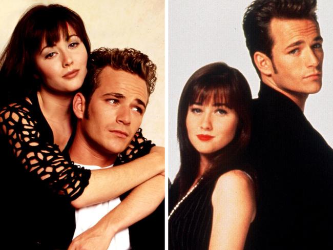 Shannen Doherty and Luke Perry.