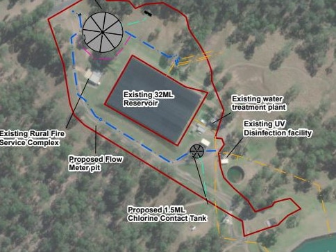 The proposed site for the improved Rushforth Road water treatment plant.