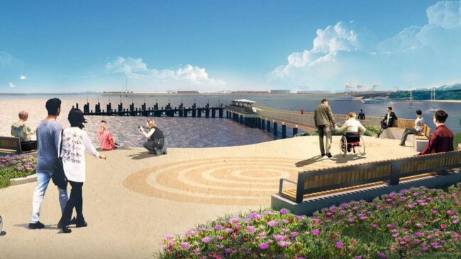 Artist impression of the new La Perouse wharf.