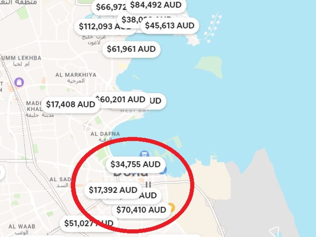 Stays in Doha will cost you tens of thousands if you plan a visit during the World Cup.