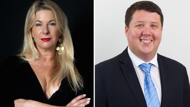 Tweed councillor Reece Byrnes (right) has taken a swipe at Richmond Greens candidate Mandy Nolan (left).