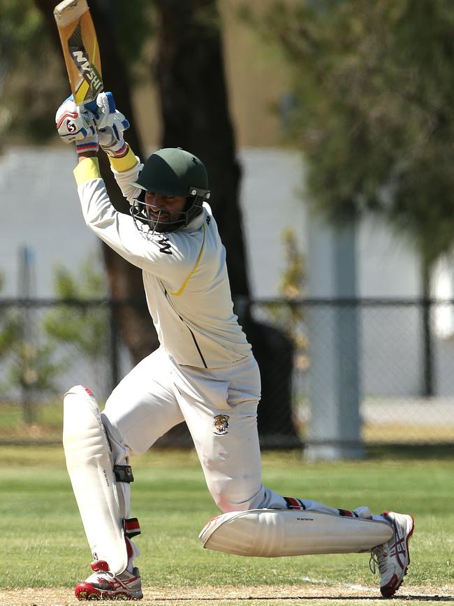 Neeten Chouhan in action for Sunshine United.