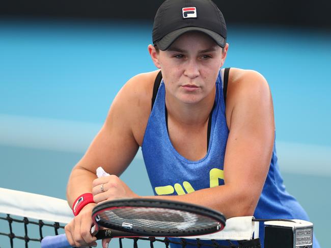 Ash Barty won’t play a competitive match apart from two doubles matches until Thursday.