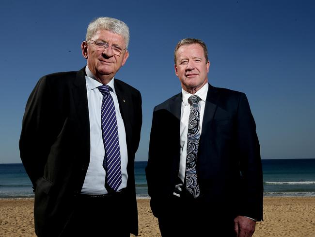 Northern Beaches Council administrator Dick Persson and general manager Mark Ferguson. Picture: Annika Enderborg.