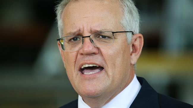 Prime Minister Scott Morrison has come under fire after messages were leaked. Picture Gaye Gerard / NCA Newswire.