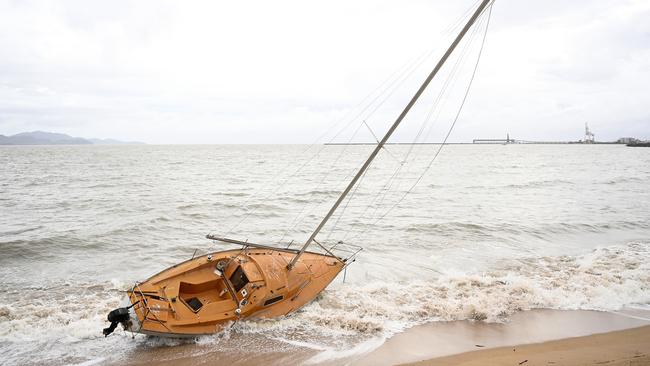 Damage after Tropical Cyclone Kirrily made landfall near Townsville in January this year. Picture: Ian Hitchcock-Getty Images