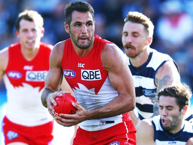 Josh Kennedy had a massive game — and final term. Pic: Getty Images