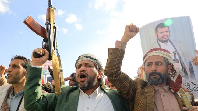 Iran has been using proxy and allied forces, including Yemen’s Houthis, to further its regional aims across parts of the Middle East. Picture: Mohammed Huwais/AFP