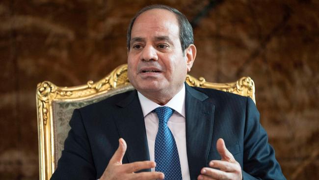 Egypt's President Abdel Fattah al-Sisi. European officials say Fattah Al Sisi has become a less helpful partner. “He doesn’t want to get involved,” one said. Picture: Jacquelyn Martin/Pool/AFP