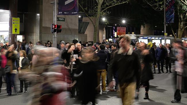 Crowds have increased as a result of massive storms two weekends ago that closed the light festival. Picture: Getty
