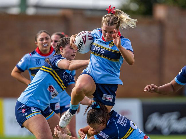 Kayla Jackson. Western Clydesdales vs Norths Devils, BMD Premiership, May 4 2024. Picture: Benny Hassum Photography