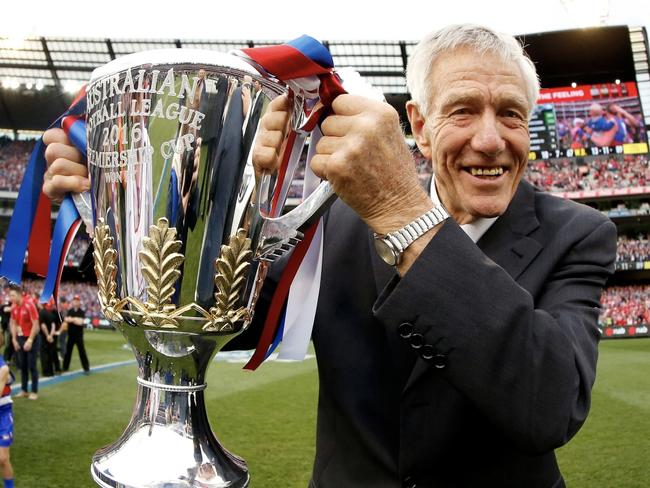 John Schultz with the 2016 AFL premiership cup. Picture: AFL Photos