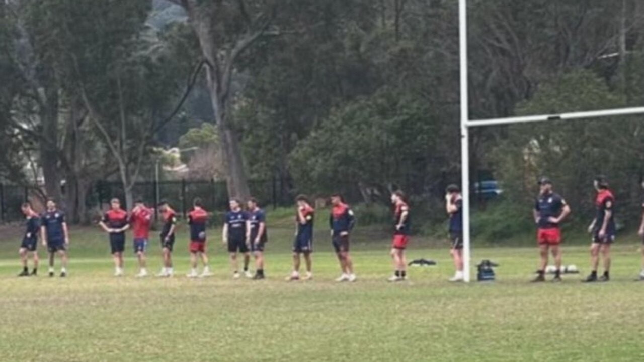 Erina players at a training session.