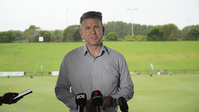 LNP deputy leader Jarrod Bleijie at the Sunshine Coast Stadium. Photo: Andrew Hedgman