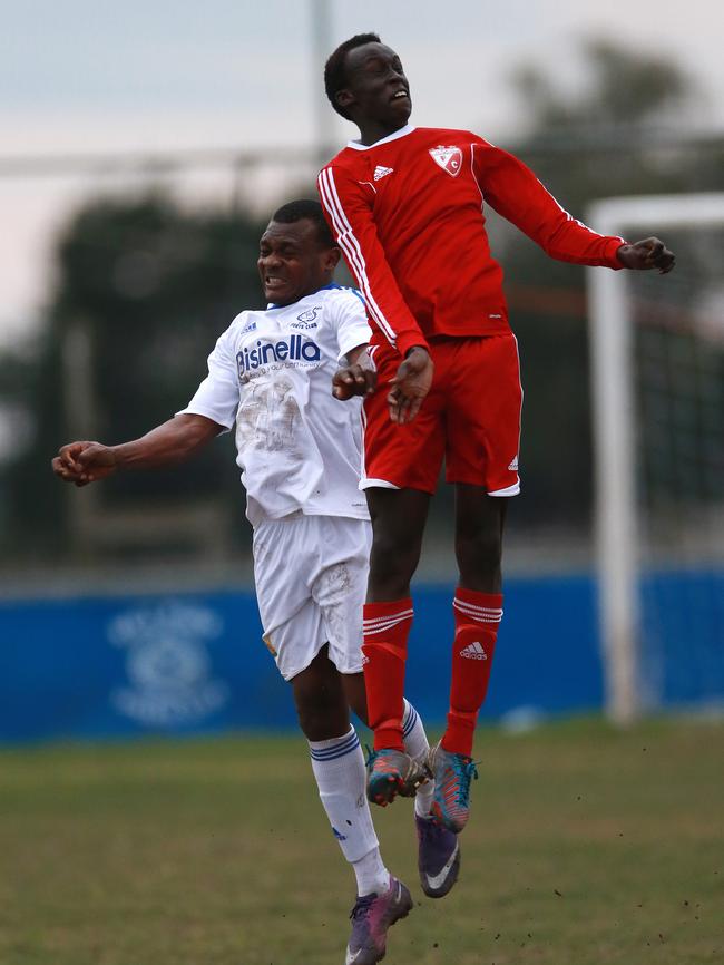 Thomas Deng in action for Western Eagles.