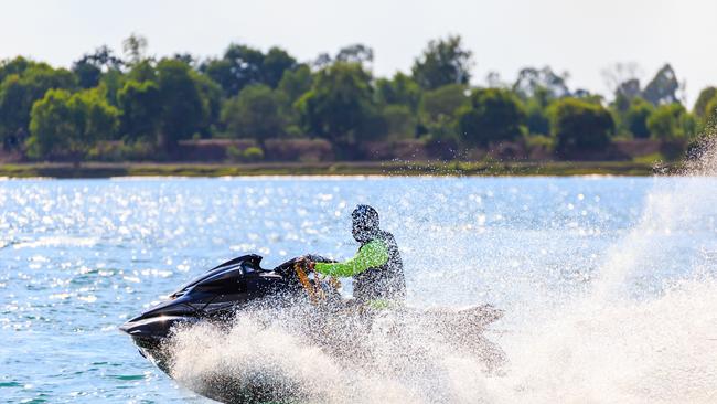 Riding a jet ski will be among the activities banned on the River Murray.