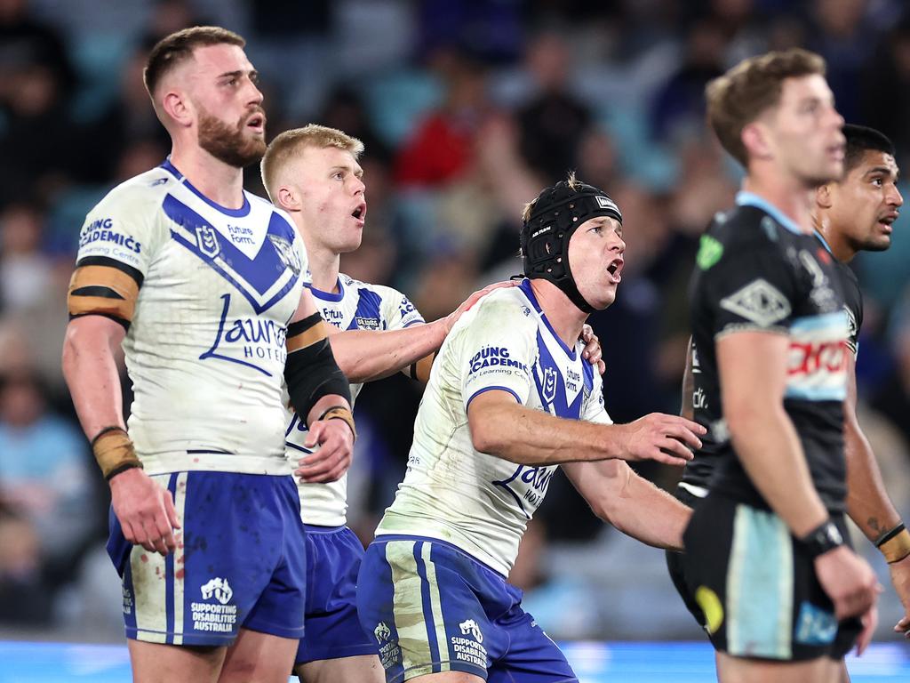 Matt Burton was the hero for Canterbury with the winning field goal. Photo: Cameron Spencer/Getty Images