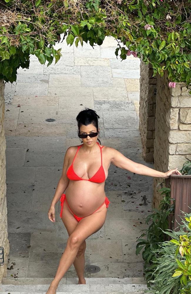 Kardashian gave birth last year after an initially slow labour. Picture: Instagram.