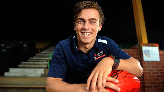 09/01/15 - Norwood AFL draft prospect Luke Partington is headed to the US with the AFL academy squad. Pictured at Norwood Oval. Photo Tom Huntley