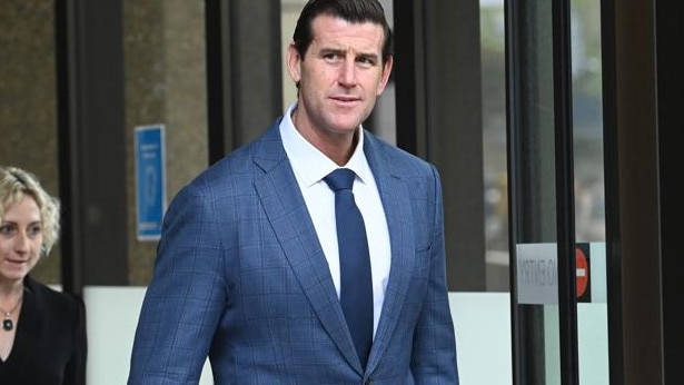 SYDNEY, AUSTRALIA - NewsWire Photos March 29, 2022: Ben Roberts-Smith, former SAS soldier leaves Supreme Court as his defamation case against Nine and its journalists continue. Picture: NCA NewsWire / Jeremy Piper