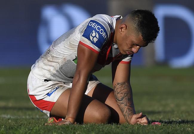 Talatau Amone is set to start at the Dragons (Photo by Ian Hitchcock/Getty Images)