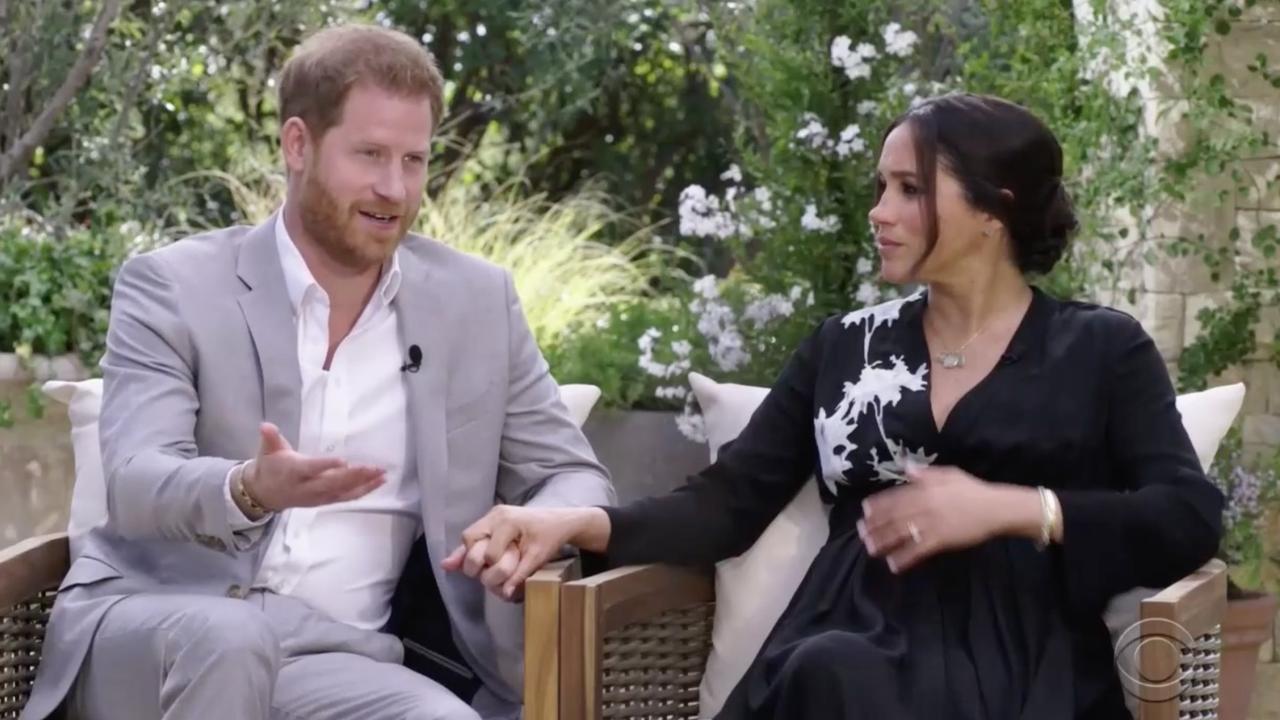 The pair let rip on the royal establishment during the tell-all interview. Picture: CBS