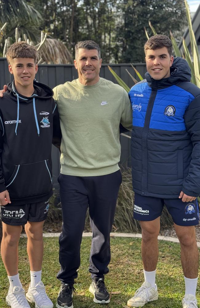 That’s a lot of menace: Randy, 15, Michael, and Jack, 18, Ennis. Picture: Supplied