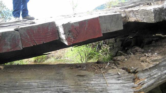 There are 193 bridges in the Kyogle LGA that are scheduled to be upgraded over the next 20 years, but they are becoming unsafe quicker than the council can repair them, mayor Danielle Mulholland says. Picture: Contributed