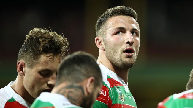 Sam Burgess is struggling with a rib issue.