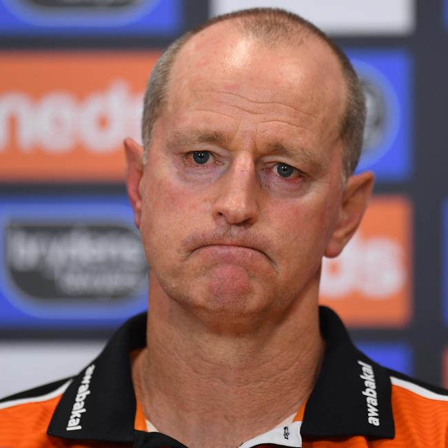 Wests Tigers coach Michael Maguire.