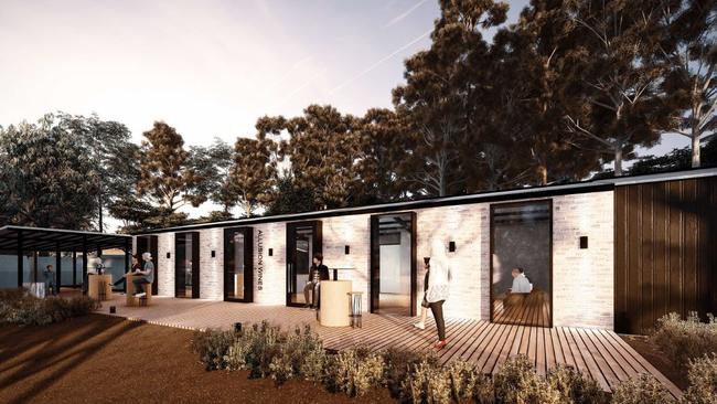 The proposed new cellar door and restaurant at Allusion Farmstay &amp; Vineyard in Yankalilla. Picture Supplied