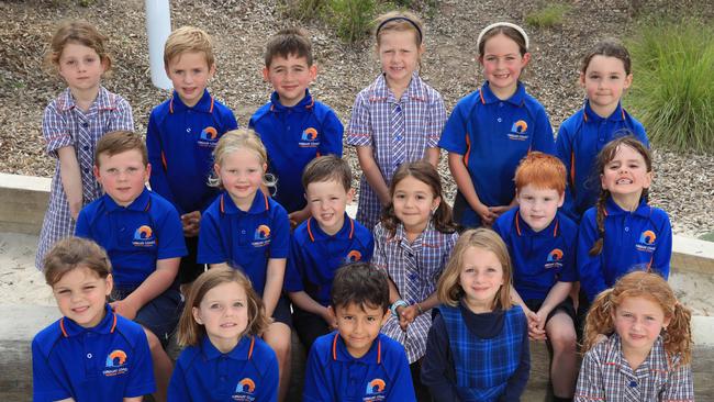 Torquay Coast Primary Prep B Back Row From Left: Edie Currie, Joey Robertson, Ryder Brown, Sadie Clark, Lily Raymond, Mia Warren Middle Row From Left : Seamus OÃ•Rouke, Indi Sinclair, Jude Ferris, Greta Yee, Xavier White, Lily McConchie Front Row From Left: Matilda Thomas, Evalyn Interlandi, Koa Sunarko, Abby Larchin, Piper Cordell Picture: Mark Wilson