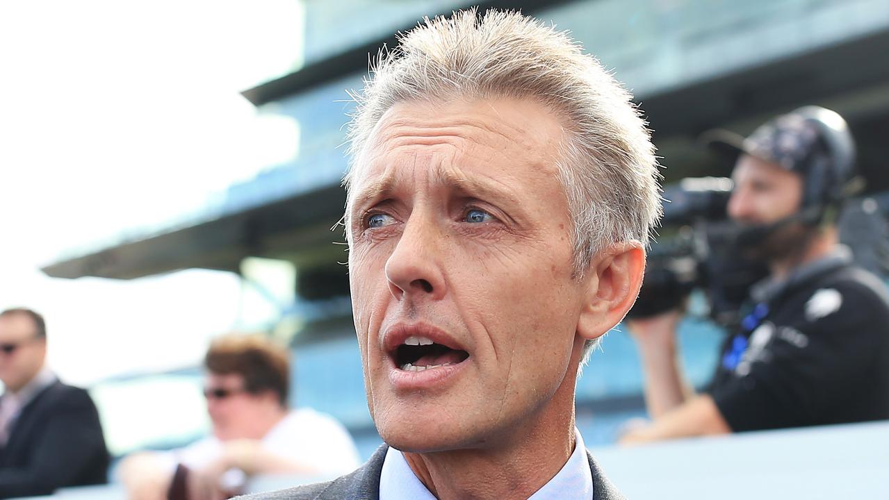 SYDNEY, AUSTRALIA - MARCH 07: Mark Newnham looks on  after winning race 7 the Mostyn Copper Randwick Guineas with Shadow Hero during Sydney Racing at Royal Randwick Racecourse on March 07, 2020 in Sydney, Australia. (Photo by Mark Evans/Getty Images)