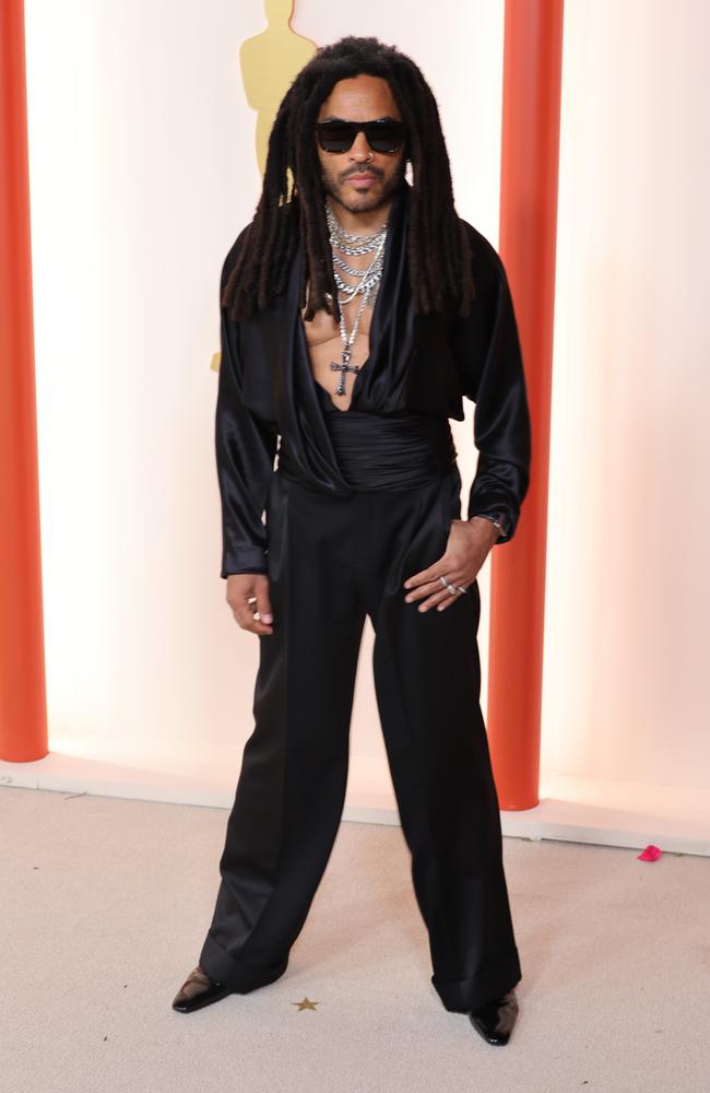 Lenny Kravitz, who will perform at the ceremony, arrives at the awards. Picture: WireImage