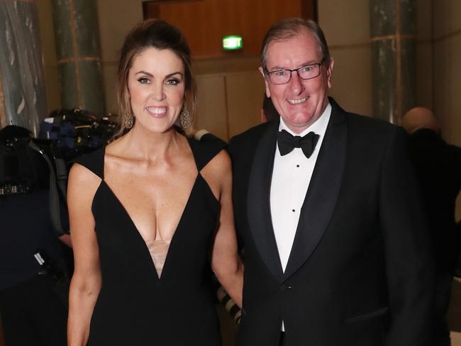 Peta Credlin and Brian Loughnane arrive at the ball. Picture: Gary Ramage