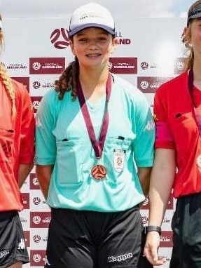 Football Queensland Northern Referee of the Month for June, 2023. Sophie Jones.